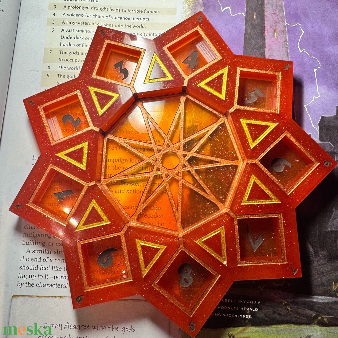 [Phoenix Flame] - Spell tracker - Dobótálca - otthon & életmód - dekoráció - asztal és polc dekoráció - asztaldísz - Meska.hu