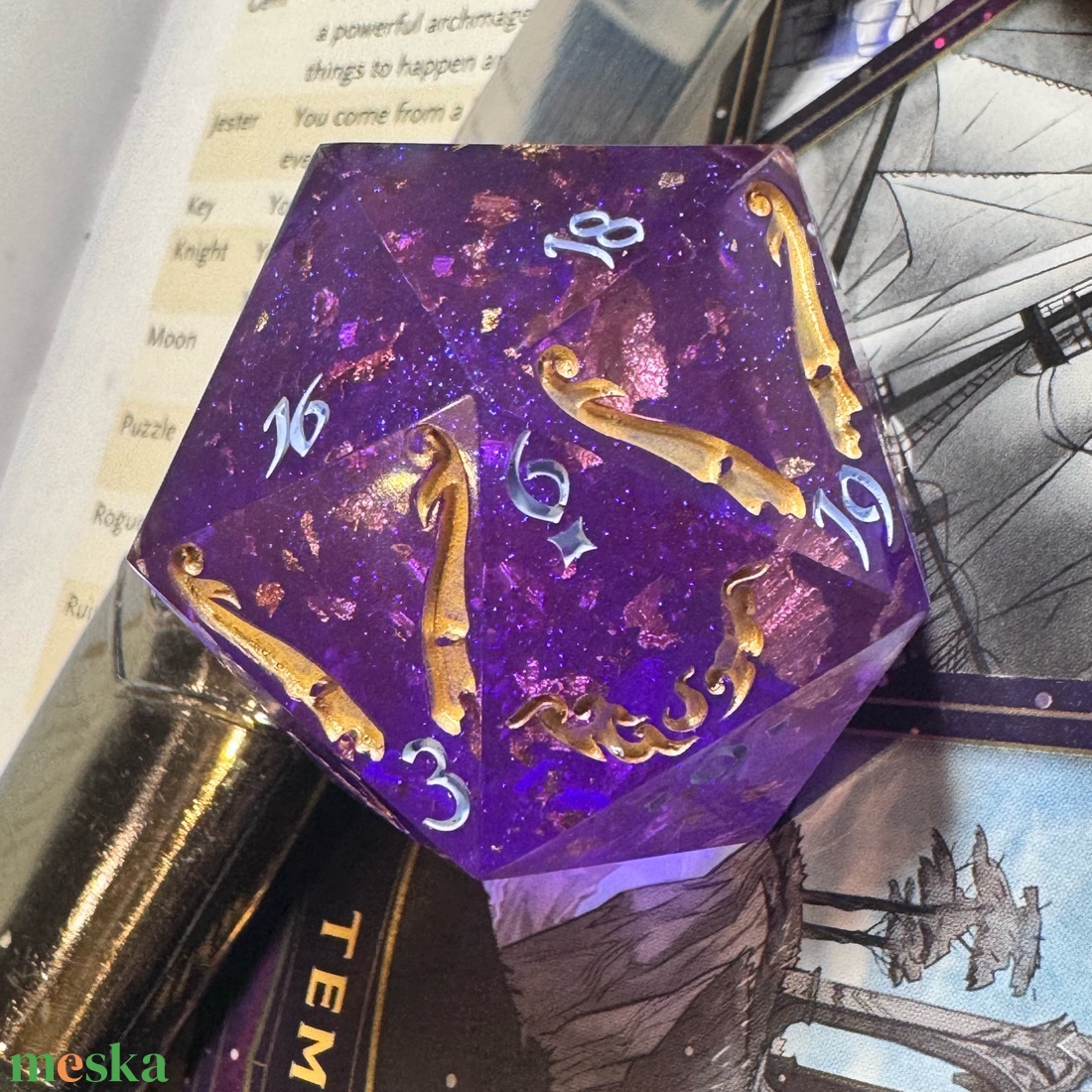 �Royalty - 42mm CHONK d20 - játék & sport - táblajáték és kártyajáték - társasjátékok - dobókocka - Meska.hu