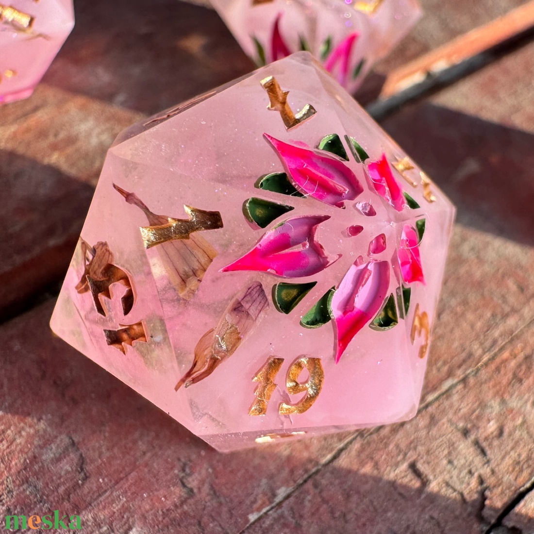 [Spring Bloom] - 7 darabos kocka készlet  - játék & sport - táblajáték és kártyajáték - társasjátékok - dobókocka - Meska.hu