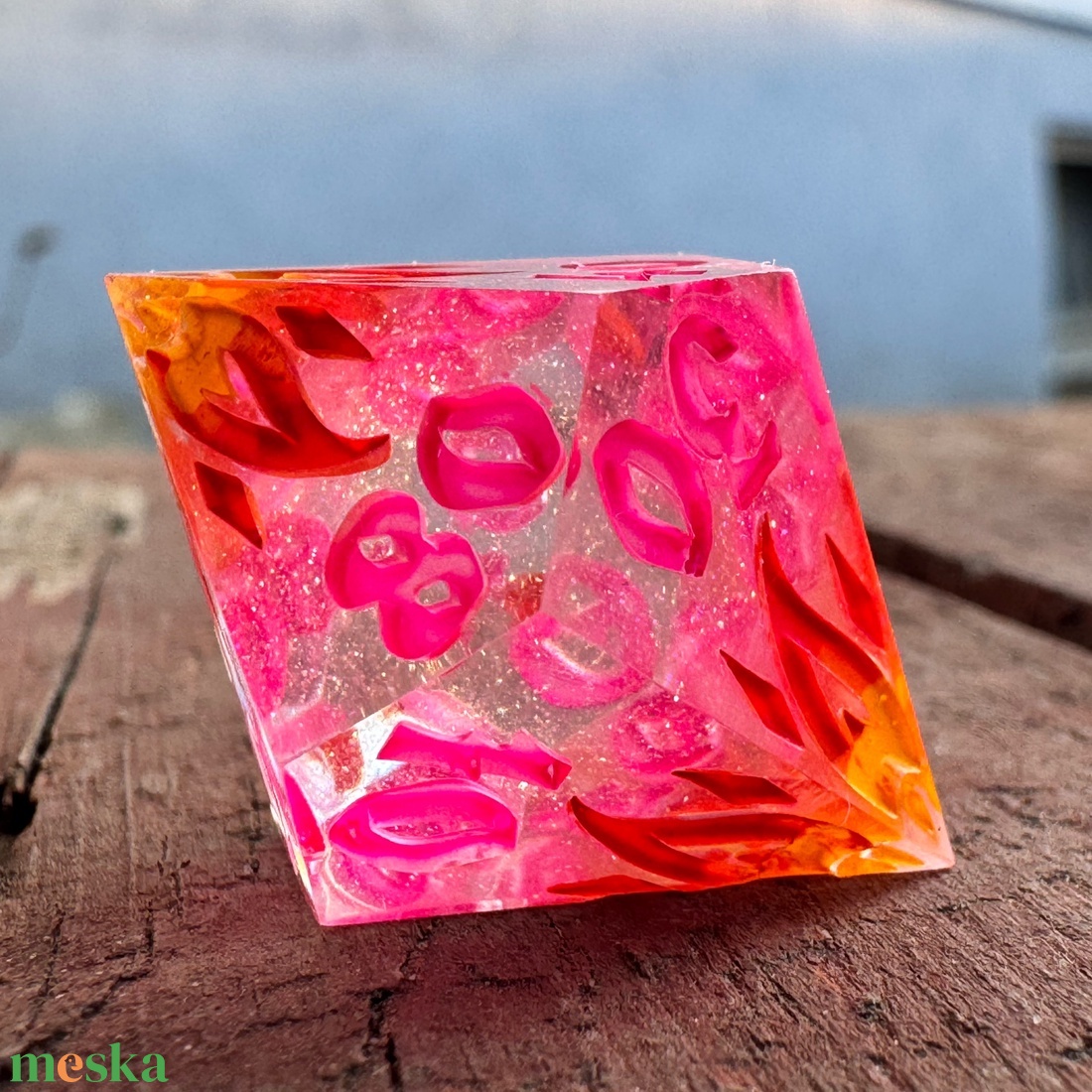 [Kingsflame] - 7 darabos kocka készlet  - játék & sport - táblajáték és kártyajáték - társasjátékok - dobókocka - Meska.hu