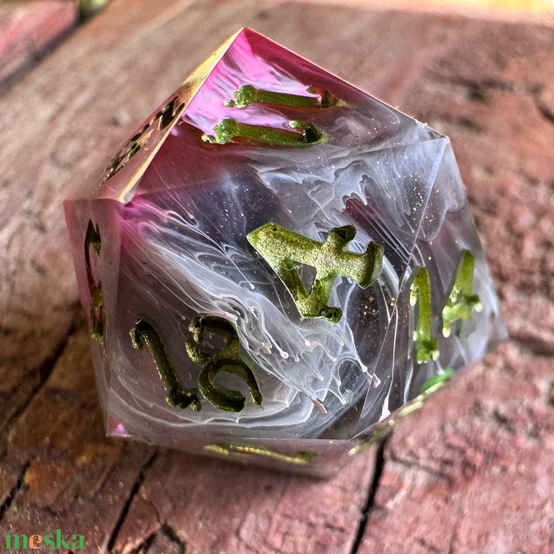 [Poison Ivy] - standard d20 - játék & sport - táblajáték és kártyajáték - társasjátékok - dobókocka - Meska.hu