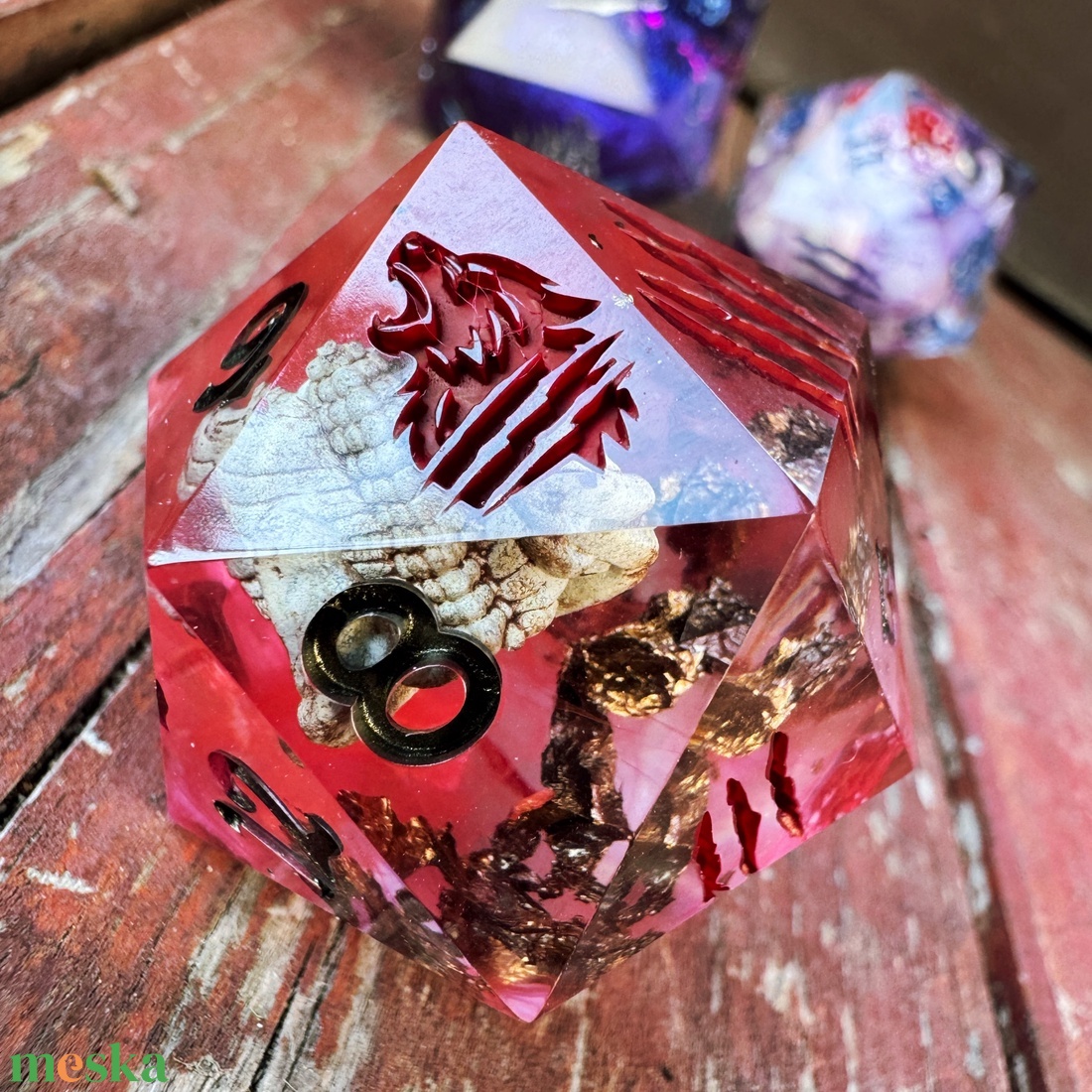 [Bloodthirsty] - 35mm d20 - játék & sport - táblajáték és kártyajáték - társasjátékok - dobókocka - Meska.hu