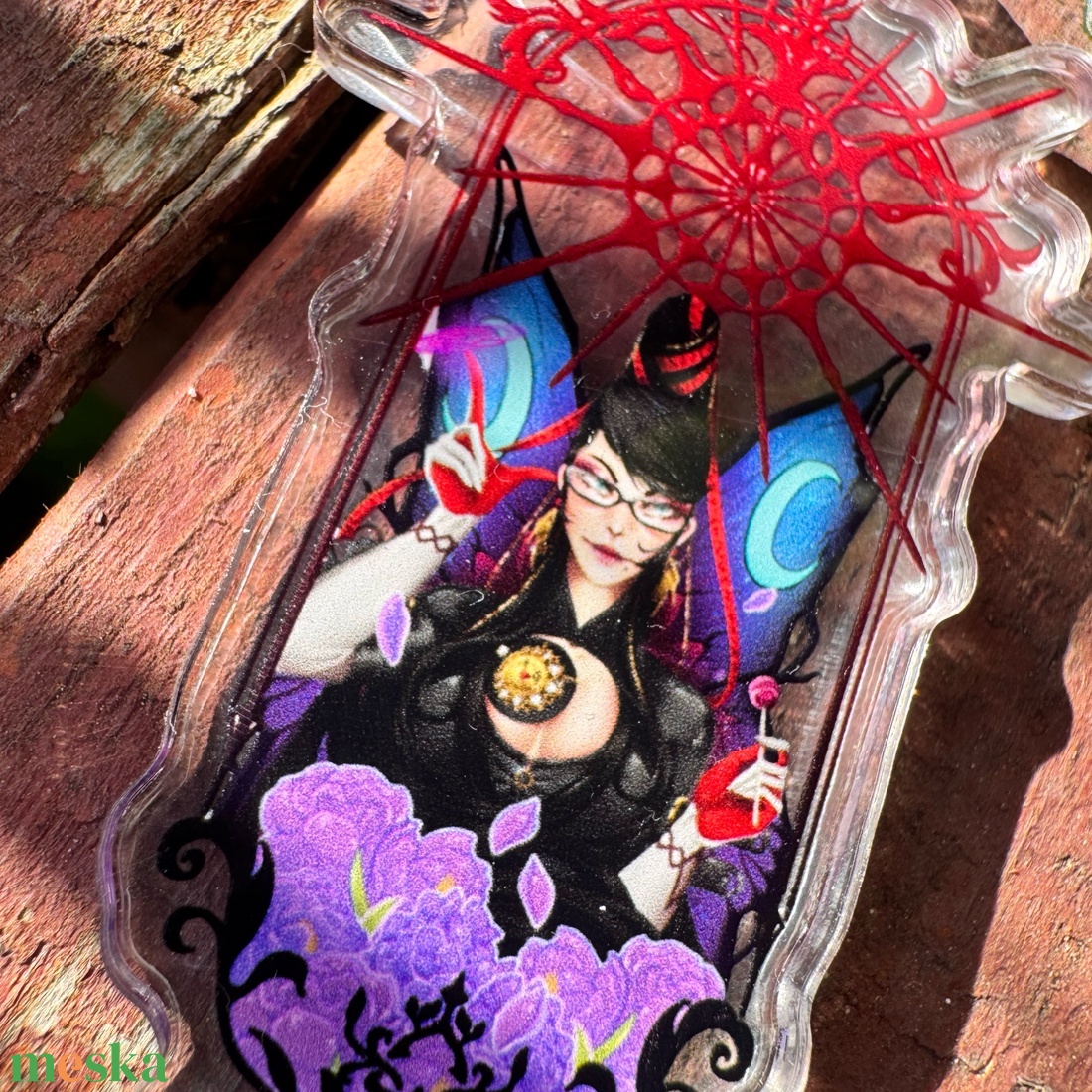 Bayonetta Cereza - Akril kulcstartó  - táska & tok - kulcstartó & táskadísz - kulcstartó - Meska.hu