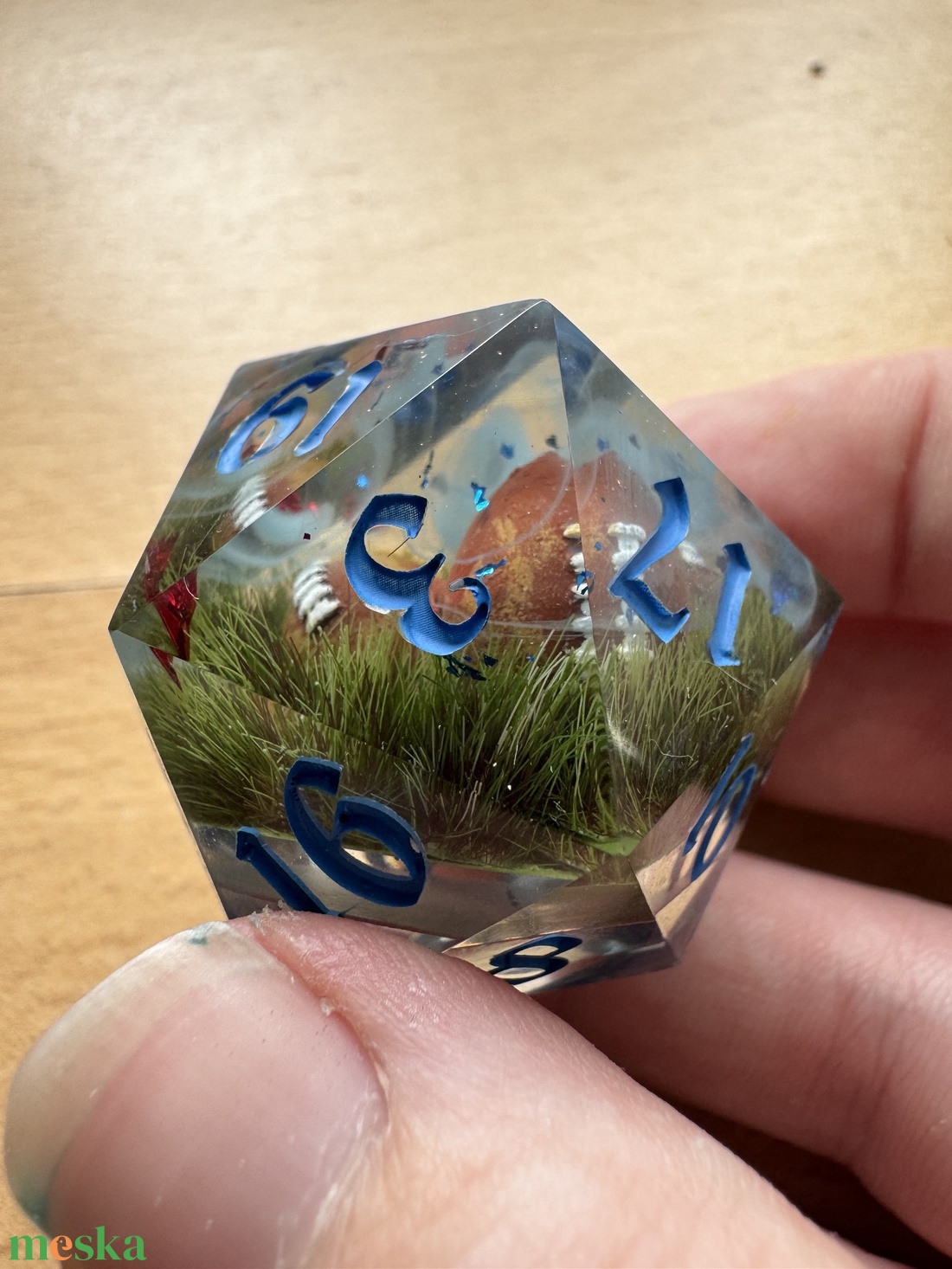 [MEGRENDELÉS] - d20 diorama  - játék & sport - táblajáték és kártyajáték - társasjátékok - dobókocka - Meska.hu