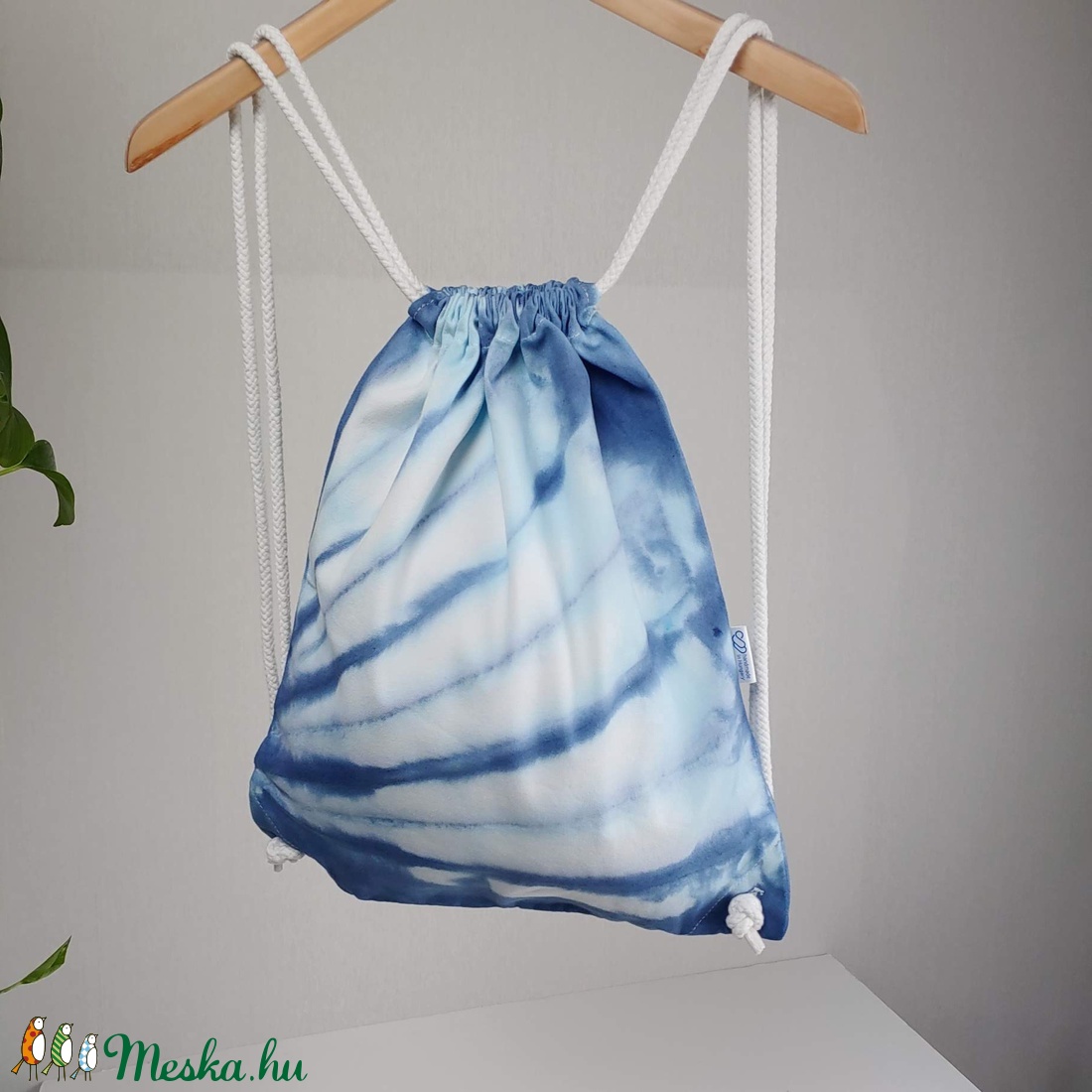Vastag shibori hátizsák legyezőmintával -  - Meska.hu