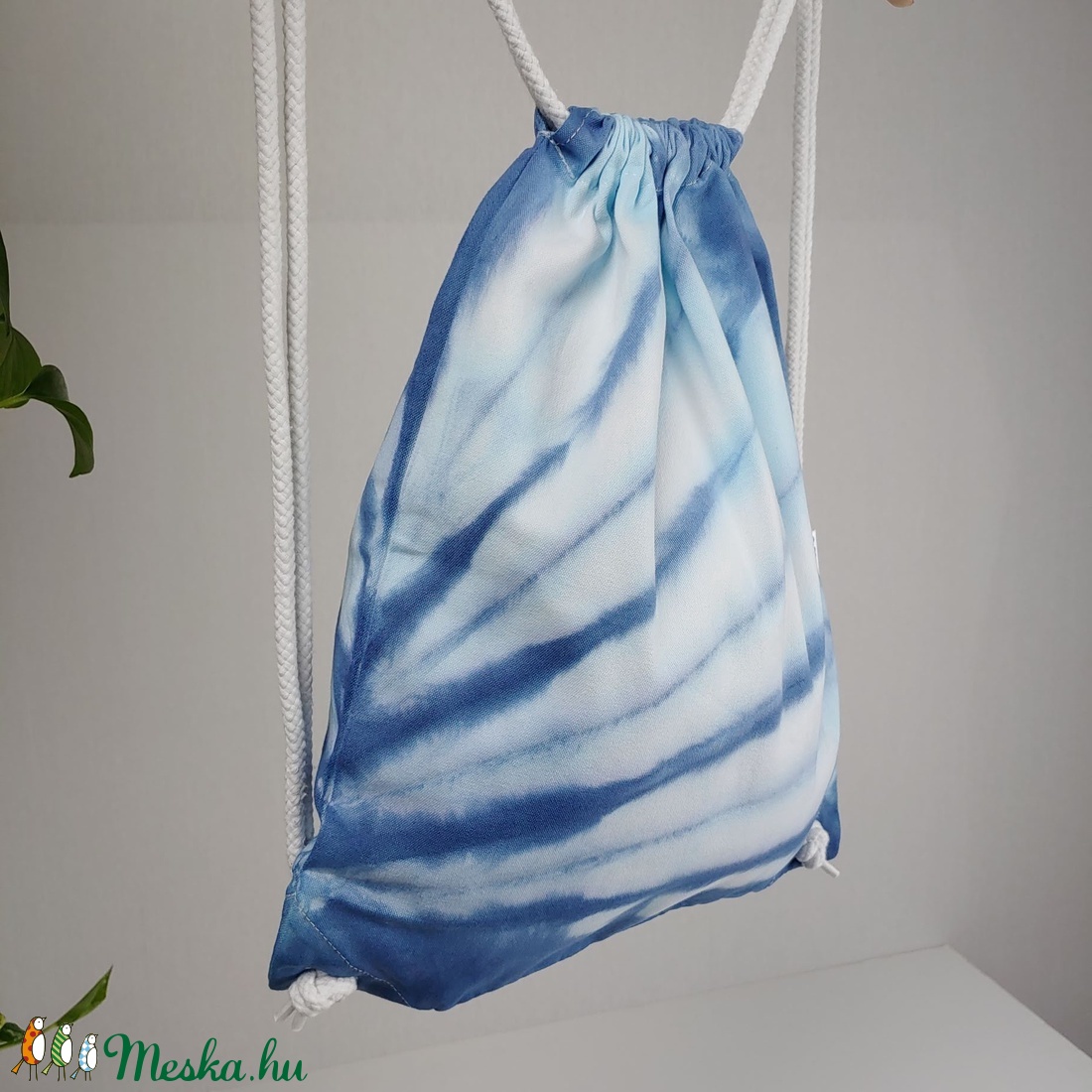 Vastag shibori hátizsák legyezőmintával -  - Meska.hu