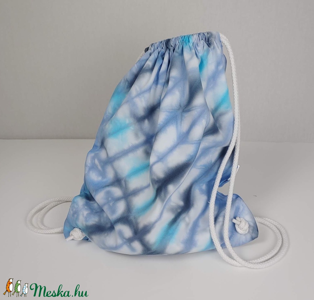 Vastag shibori hátizsák ferde csíkokkal  -  - Meska.hu
