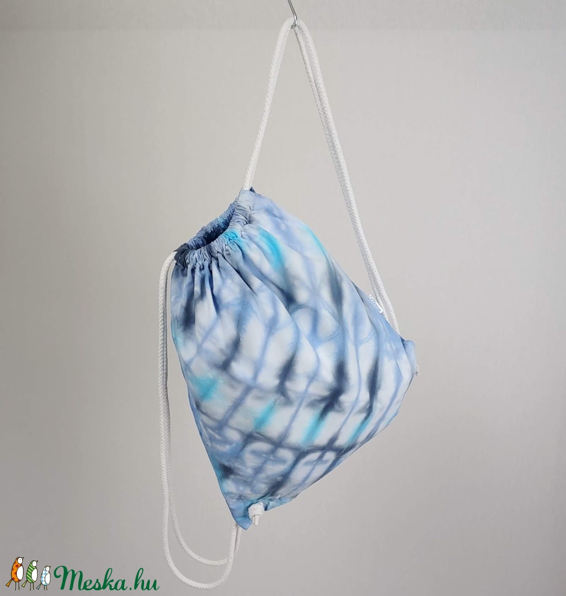 Vastag shibori hátizsák ferde csíkokkal  -  - Meska.hu