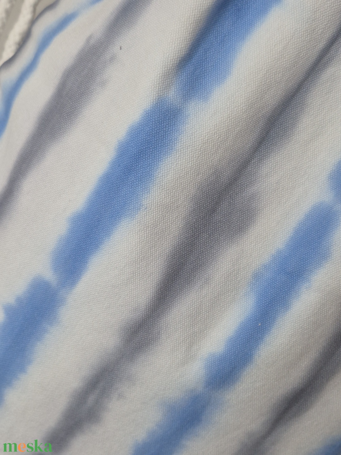 Vastag, csíkos shibori hátizsák, gymbag - táska & tok - hátizsák - tornazsák, gymbag - Meska.hu