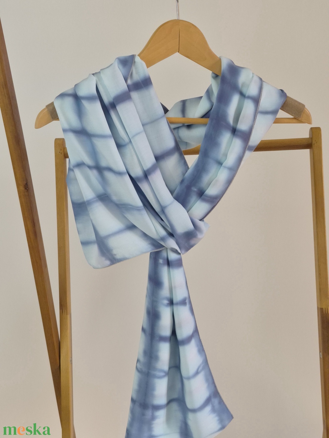 Kocka mintás shibori felső, bolero, fesztivál felső, strandfelső, kimonó, stóla, sál - ruha & divat - női ruha - bolero - Meska.hu