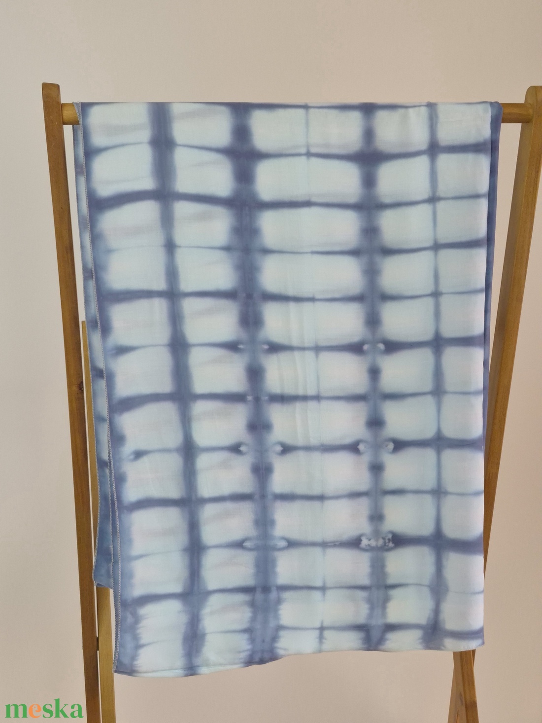 Kocka mintás shibori felső, bolero, fesztivál felső, strandfelső, kimonó, stóla, sál - ruha & divat - női ruha - bolero - Meska.hu