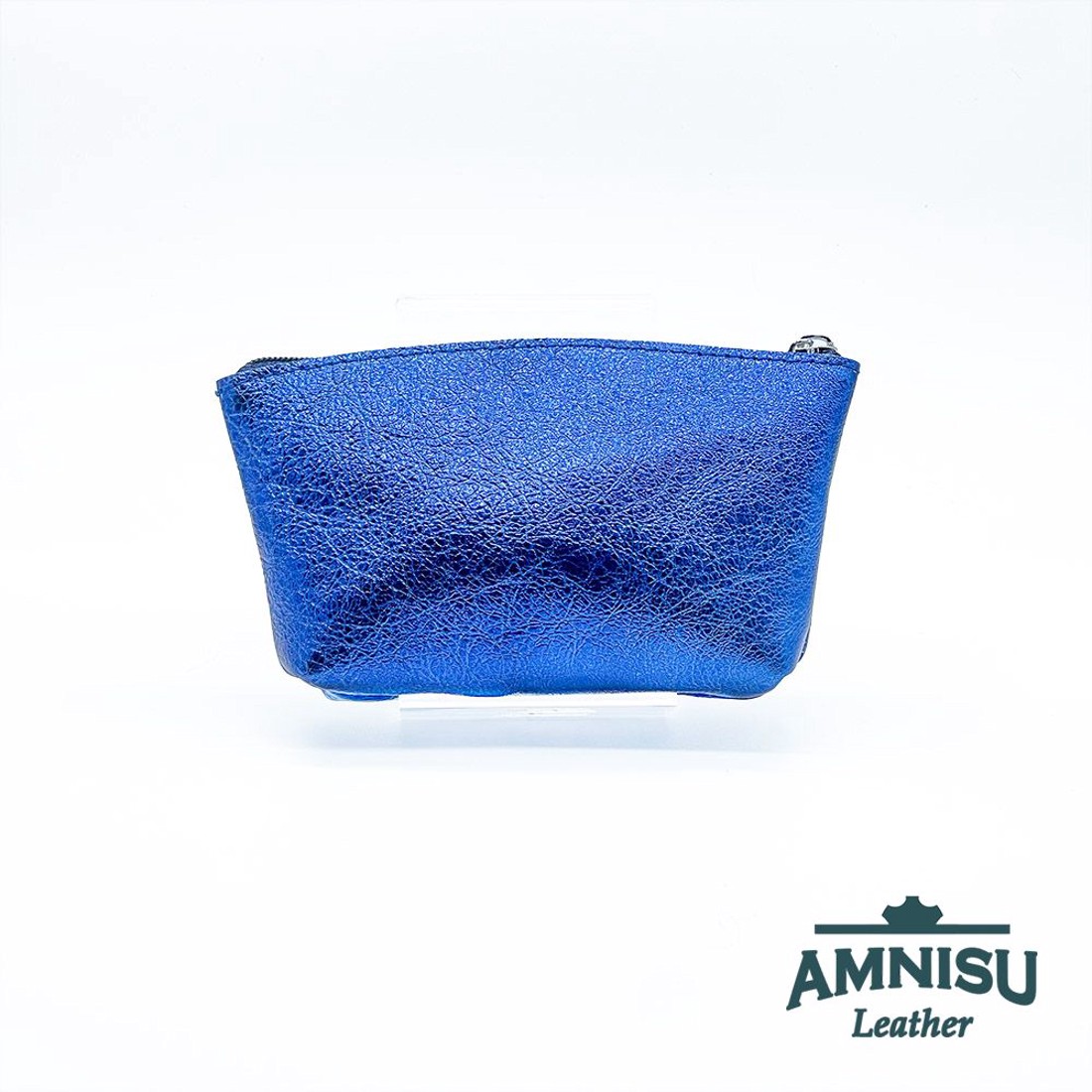 Metál királykék egy cipzáras egyenes swarovski köves kulcstartó E6018 -  - Meska.hu