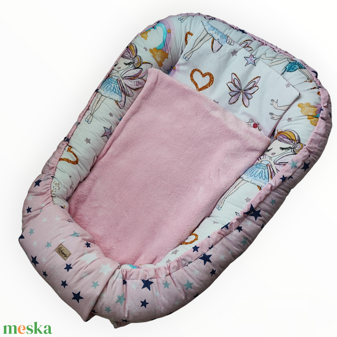 Babafészek szett tündéres - otthon & életmód - babaszoba, gyerekszoba - babaszoba, gyerekszoba - Meska.hu