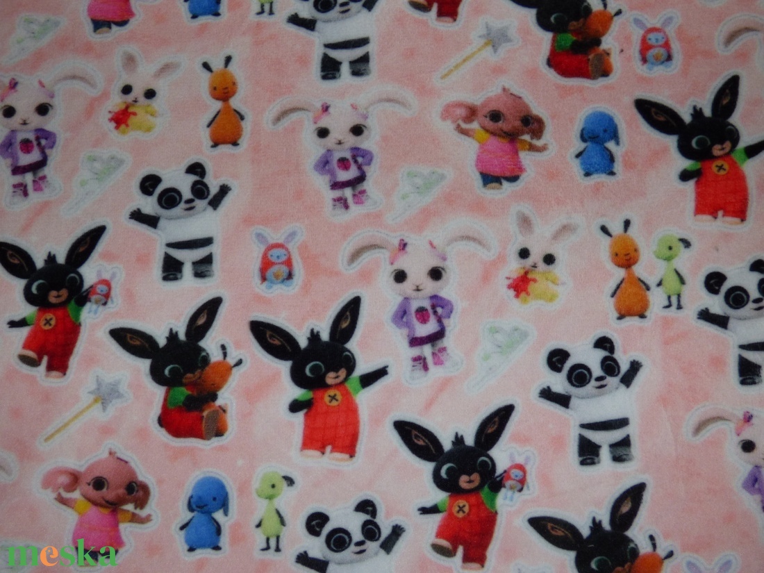 Nyuszis plüssvelúr - kellékek & szerszámok - méteráru - szövet - Meska.hu