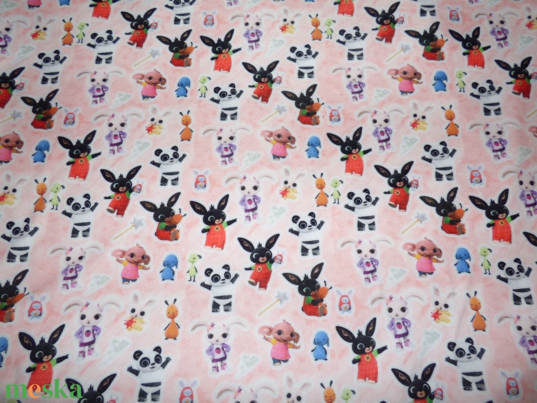 Nyuszis plüssvelúr - kellékek & szerszámok - méteráru - szövet - Meska.hu