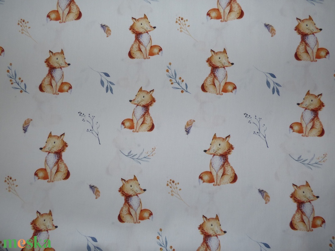 Rókás finom szövésű pamutvászon (puplin) - kellékek & szerszámok - méteráru - vászon - pamutvászon - Meska.hu