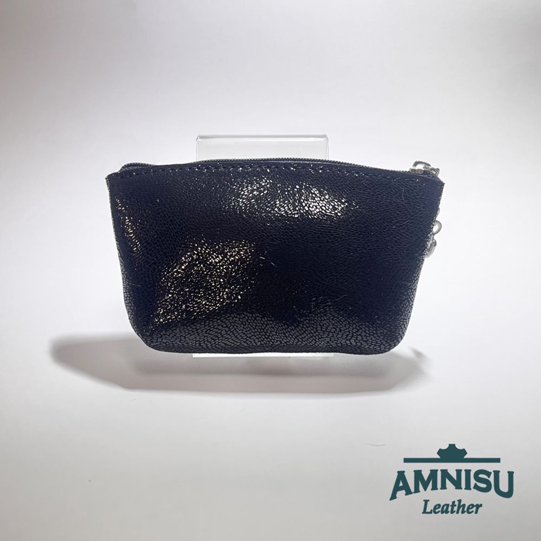 Fekete - bronz mintás egy cipzáras egyenes kristály köves kulcstartó E8020 - táska & tok - kulcstartó & táskadísz - kulcstartó - Meska.hu