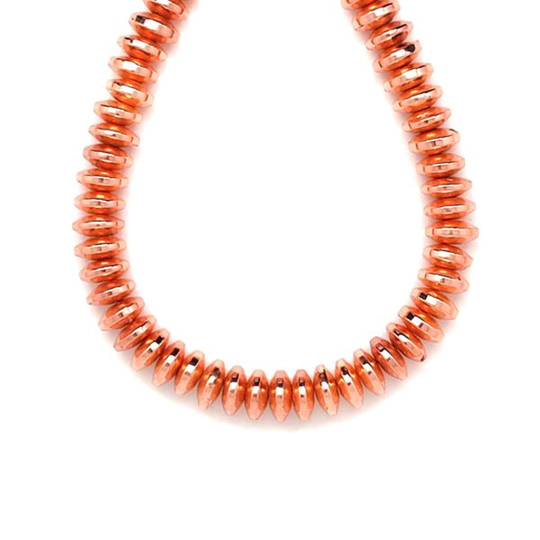 Hematit korong rose gold 10x3mm ékszerkészítő alapanyag (füzér) - kellékek & szerszámok - ásvány alapanyag - ásványfüzér - Meska.hu