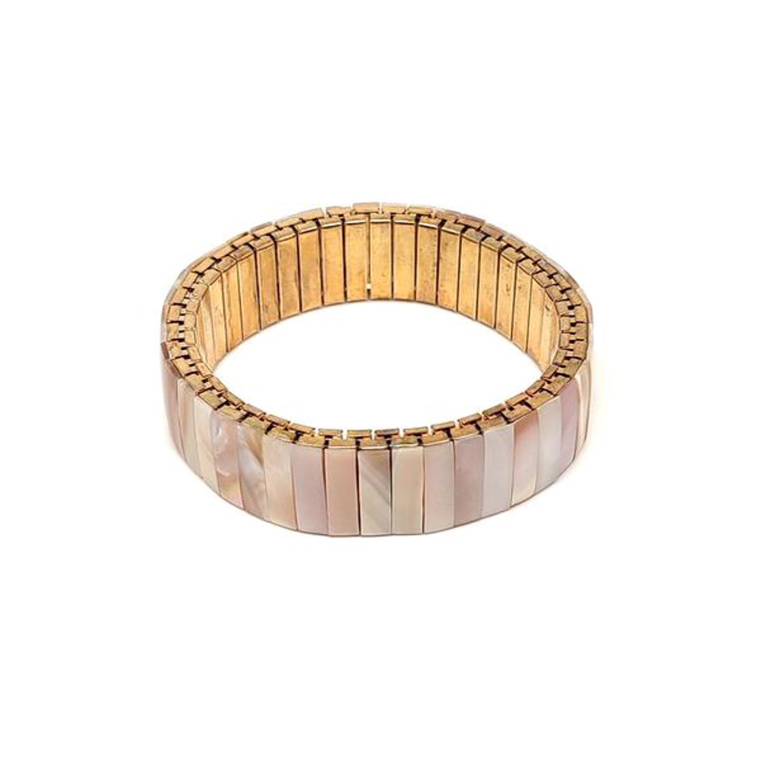 Kagyló rugalmas fém karkötő 15mm - ékszer - karkötő - ásványkarkötő - Meska.hu