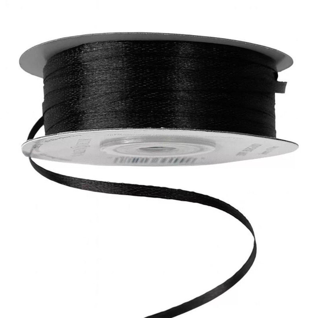 Szatén szalag 3mmx91,44m - fekete - kellékek & szerszámok - rövidáru - szalag, pánt - szatén szalag - Meska.hu