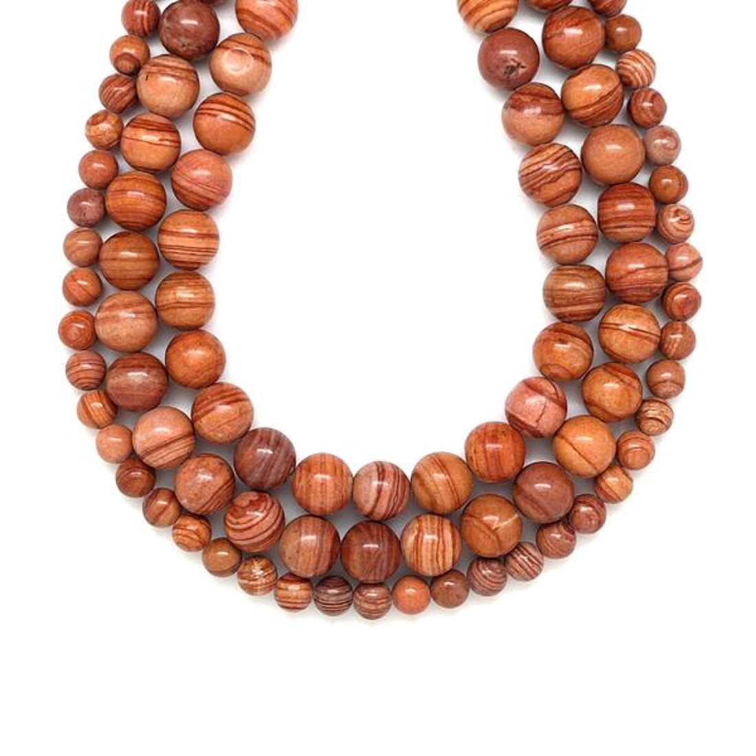 Jáspis golyó 8mm  ékszerkészítő alapanyag (füzér) - kellékek & szerszámok - ásvány alapanyag - ásványfüzér - Meska.hu