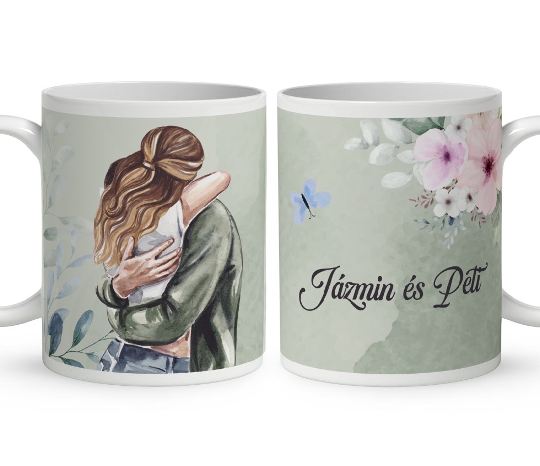 Névvel kérhető - Ez szerelem... mintás bögre - otthon & életmód - konyhafelszerelés, tálalás - tálalás - bögre & csésze - Meska.hu