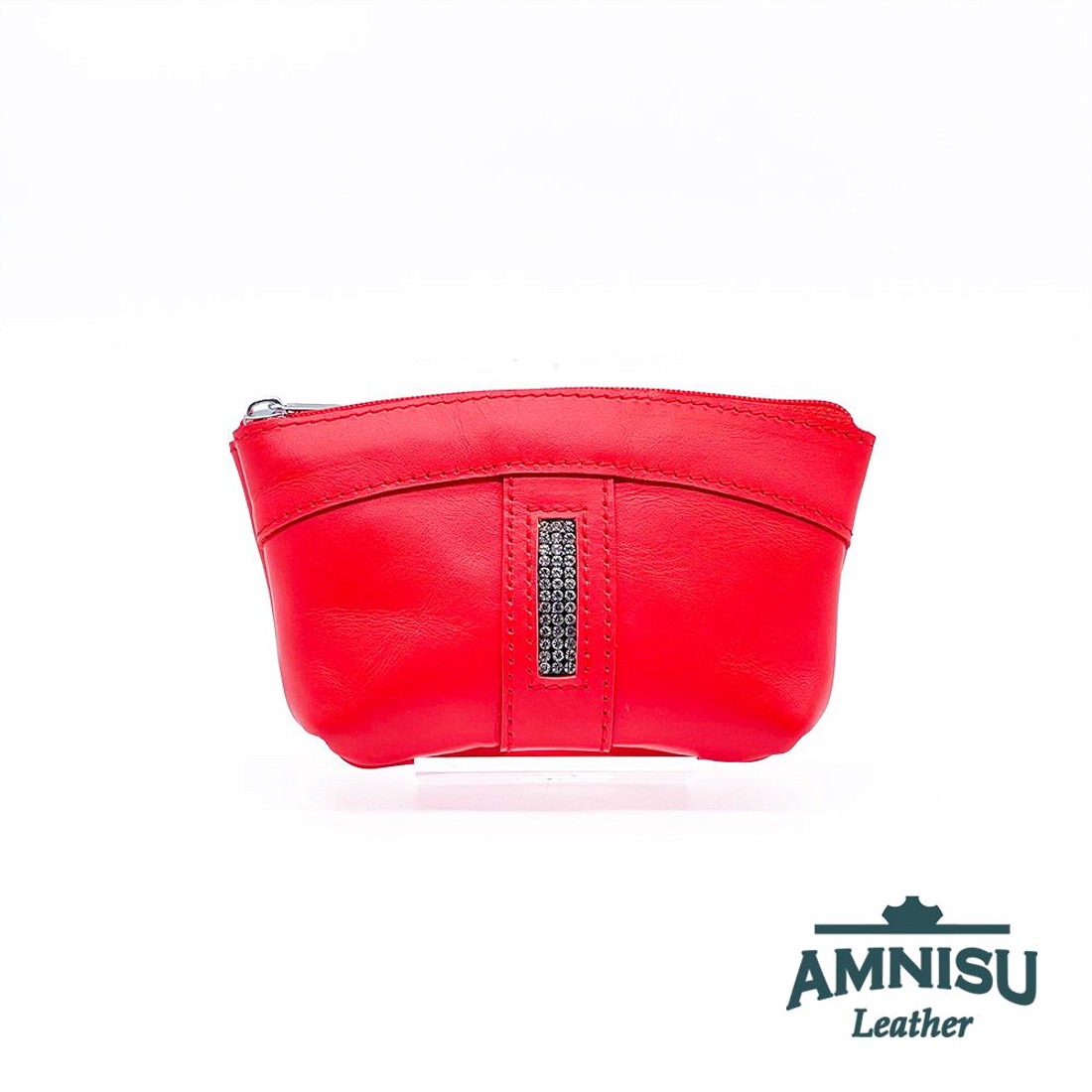 Piros egy cipzáras egyenes swarovski köves kulcstartó E5018 -  - Meska.hu