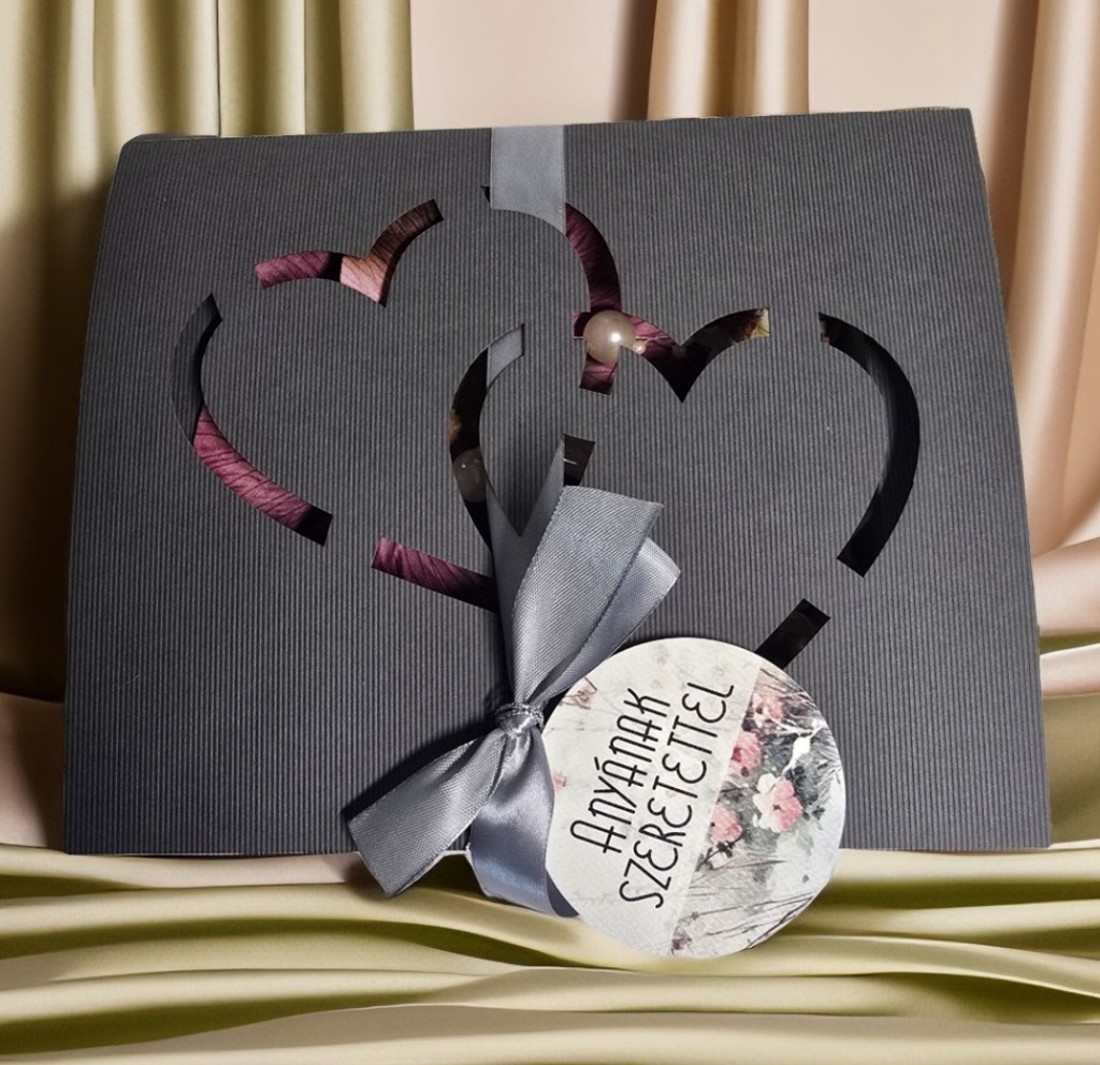 Szülőköszöntő virágbox orchideás  - esküvő - emlék & ajándék - szülőköszöntő ajándék - Meska.hu