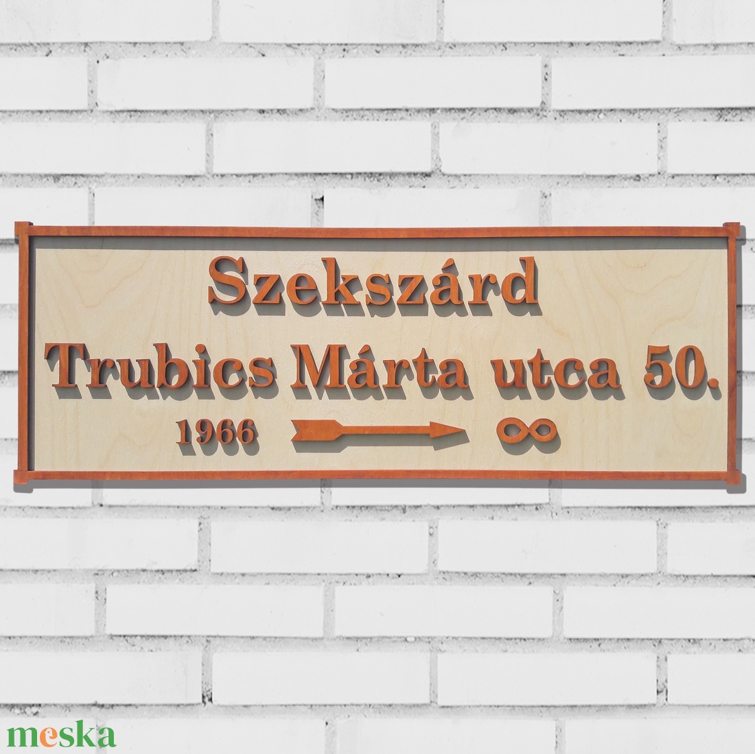 Névreszóló házszám tábla születésnapra, Vicces ajándék férfiaknak, 50. születésnapra, karácsonyra  - otthon & lakás - ház & kert - házszám - Meska.hu