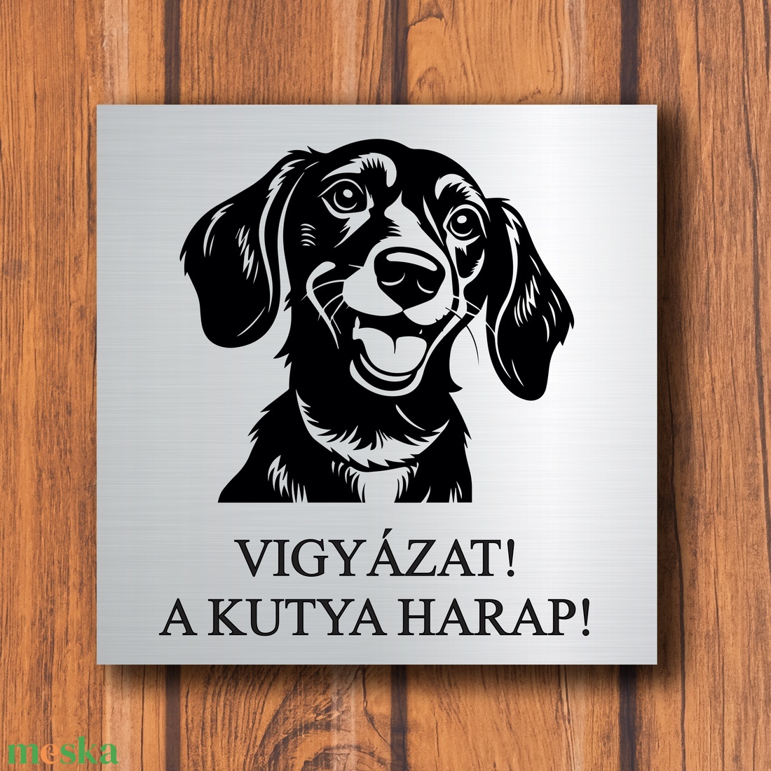 Vigyázz a kutya harap tábla, harapós kutya felirat, figyelmeztető tábla - otthon & életmód - ház & kert - névtábla - Meska.hu