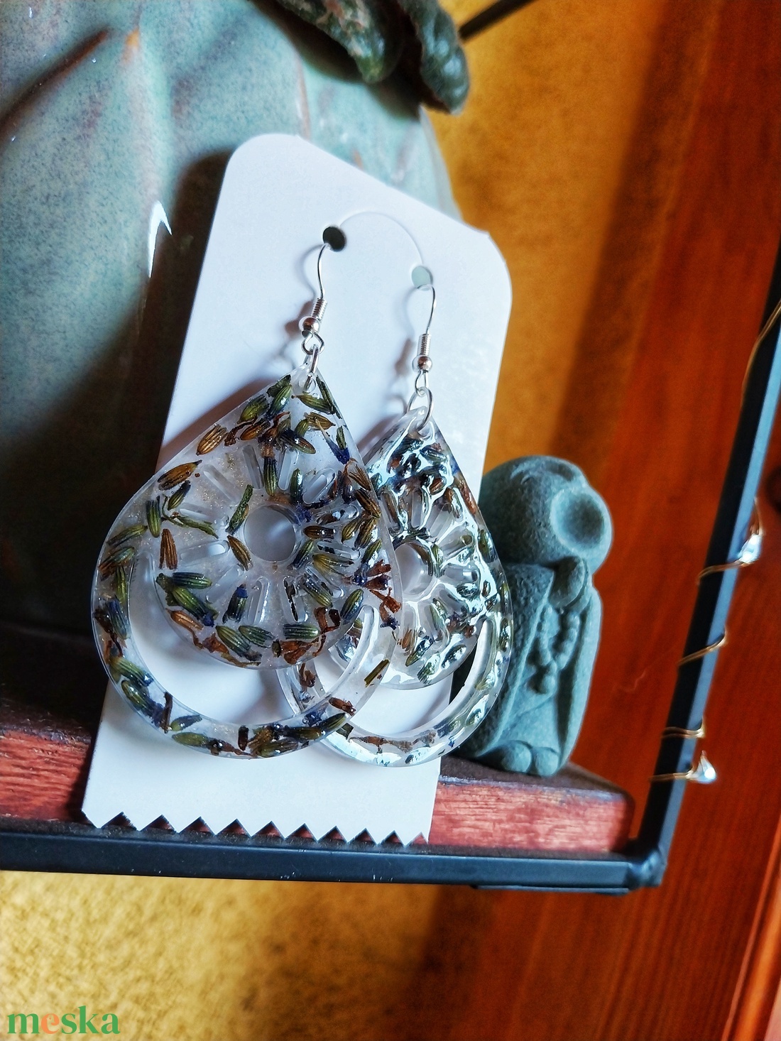 Kelta Levendula Fülbevaló - Moon Garden Kollekció - ékszer - fülbevaló - lógó csepp fülbevaló - Meska.hu Kelta Levendula Fülbevaló - Moon Garden Kollekció - ékszer - fülbevaló - lógó csepp fülbevaló - Meska.hu