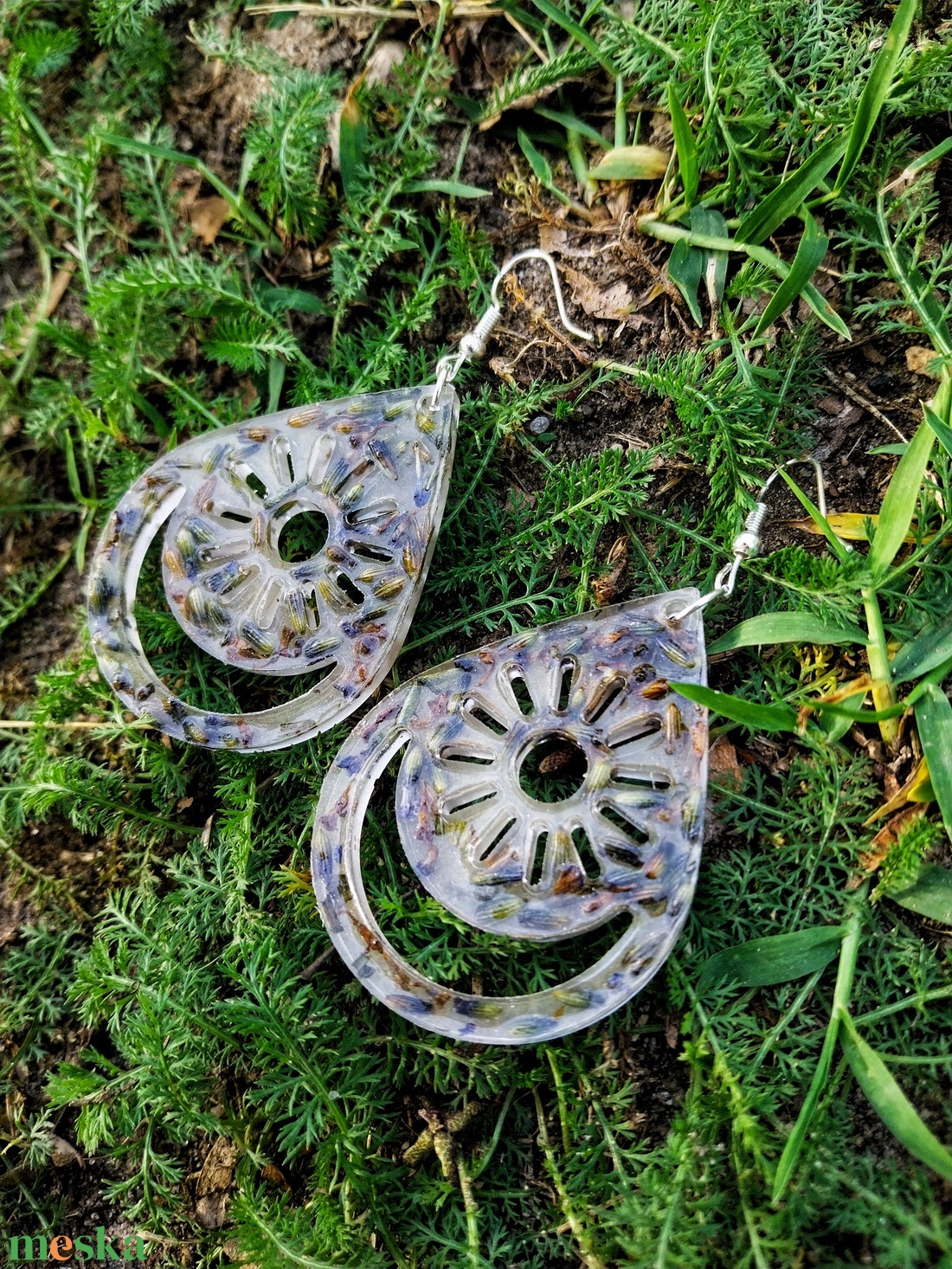 Kelta Levendula Fülbevaló - Moon Garden Kollekció - ékszer - fülbevaló - lógó csepp fülbevaló - Meska.hu Kelta Levendula Fülbevaló - Moon Garden Kollekció - ékszer - fülbevaló - lógó csepp fülbevaló - Meska.hu