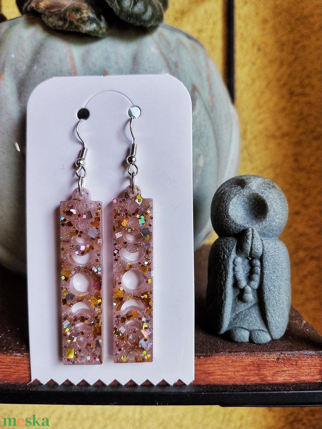 Holdvarázs Fülbevaló - Moon Garden Kollekció - ékszer - fülbevaló - lógó fülbevaló - Meska.hu