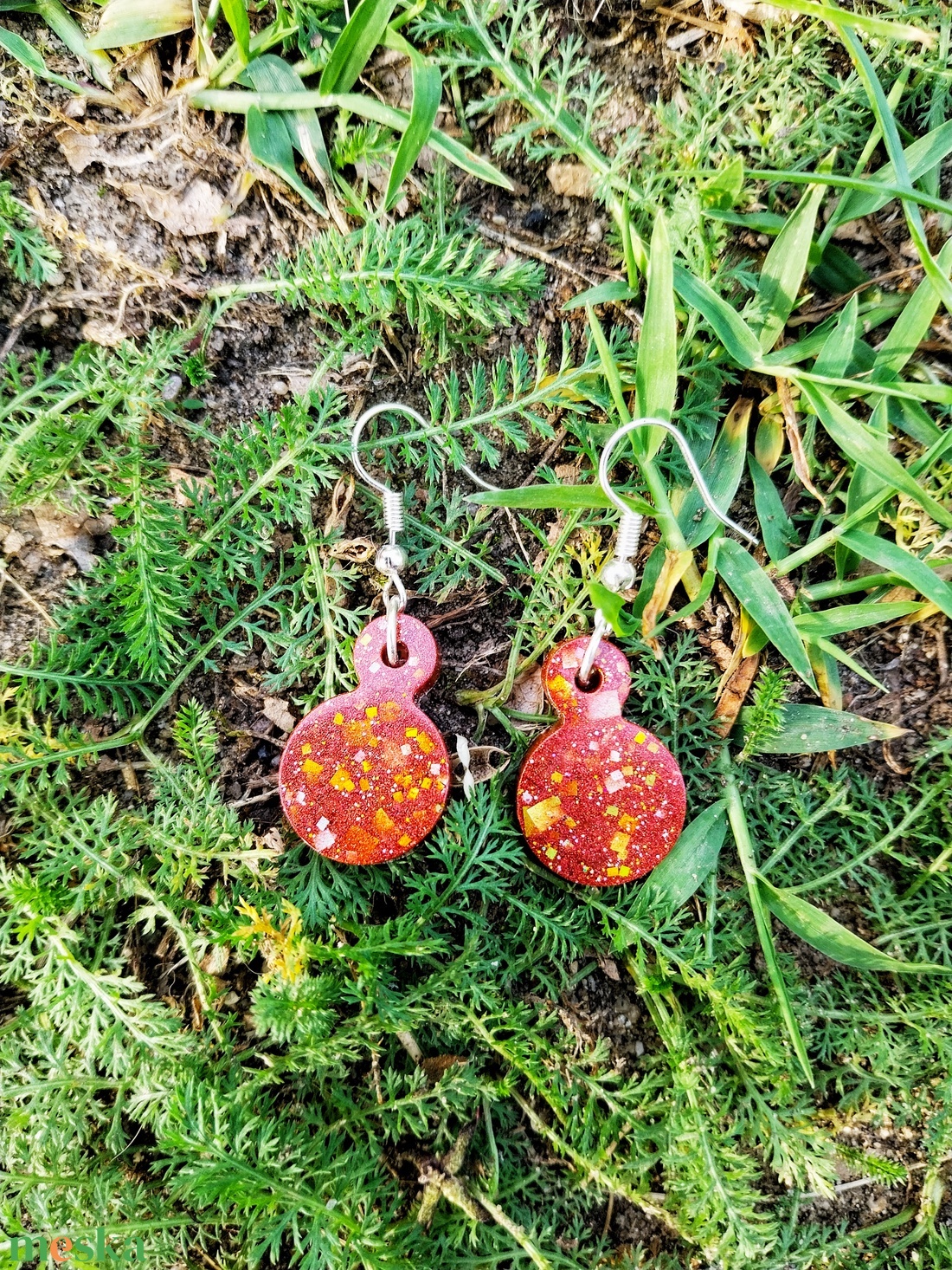 Vörös Izzó Fülbevaló - Moon Garden Kollekció - ékszer - fülbevaló - lógó fülbevaló - Meska.hu Vörös Izzó Fülbevaló - Moon Garden Kollekció - ékszer - fülbevaló - lógó fülbevaló - Meska.hu