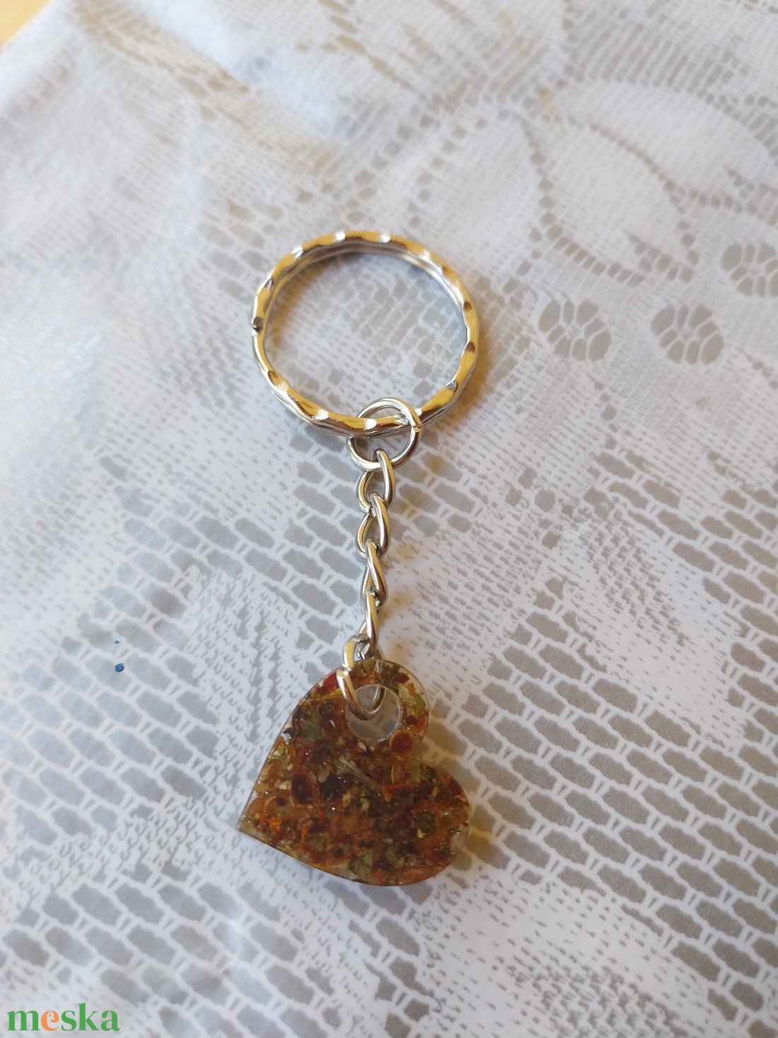 Természetközeli Szív kulcstartók - Növényi Talizmánok Kollekció - táska & tok - kulcstartó & táskadísz - kulcstartó - Meska.hu