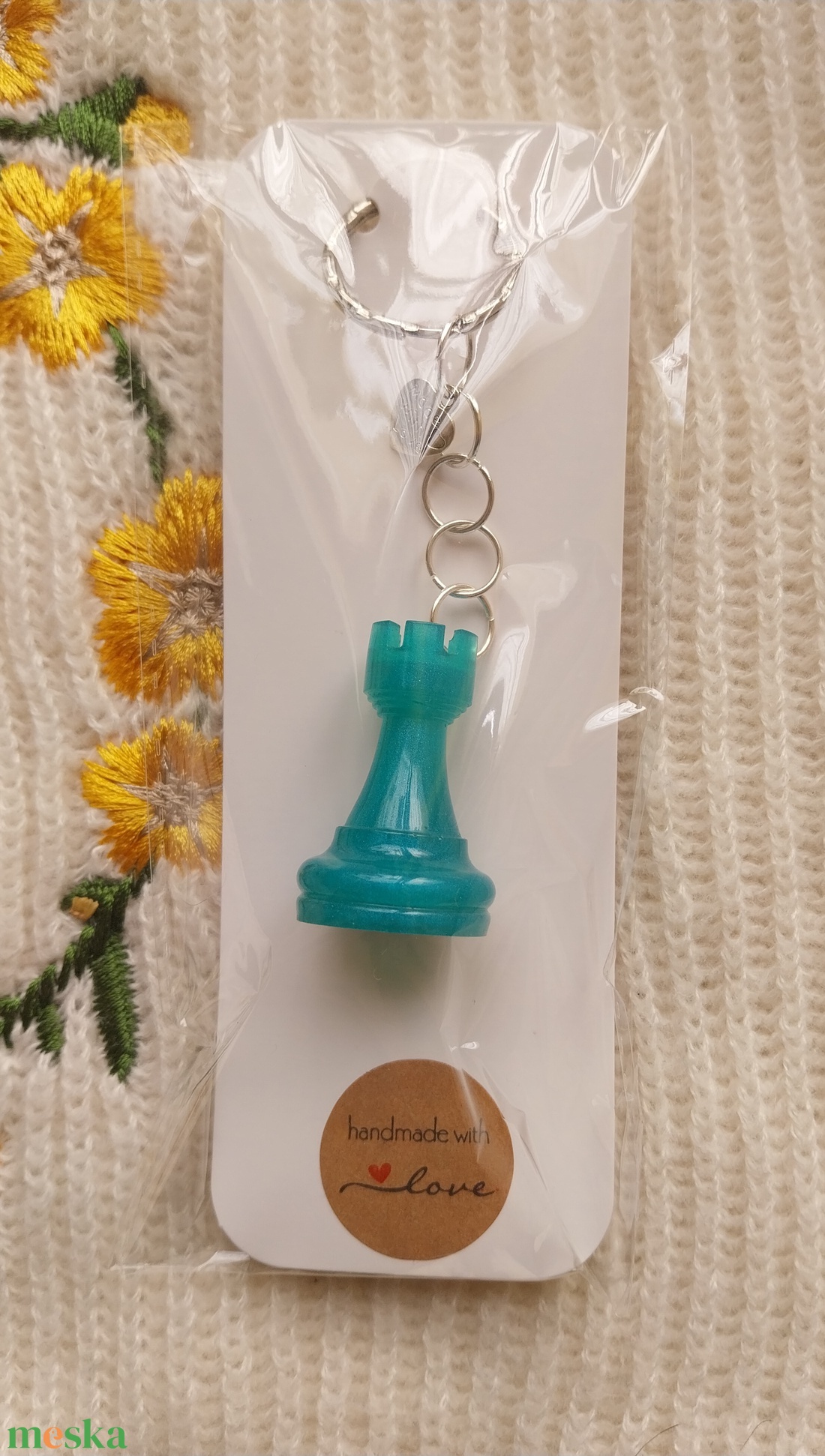 Bástya Sakkfigura Kulcstartó - táska & tok - kulcstartó & táskadísz - kulcstartó - Meska.hu