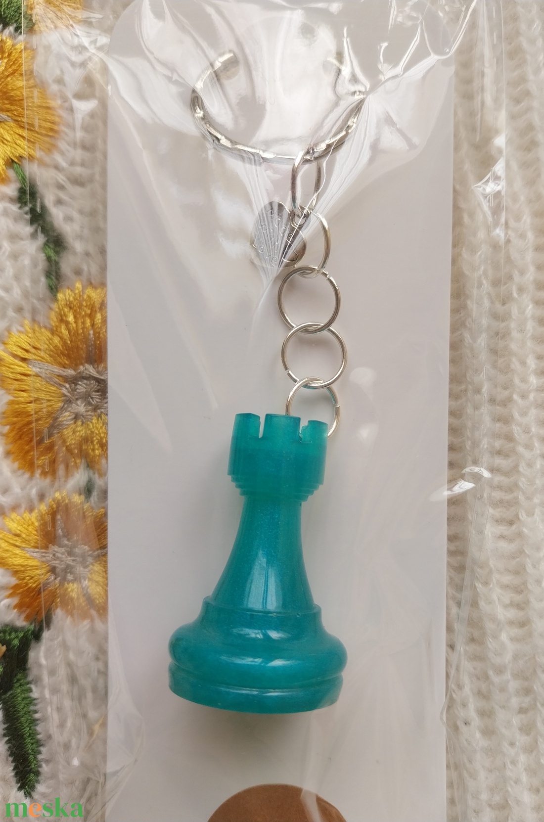 Bástya Sakkfigura Kulcstartó - táska & tok - kulcstartó & táskadísz - kulcstartó - Meska.hu