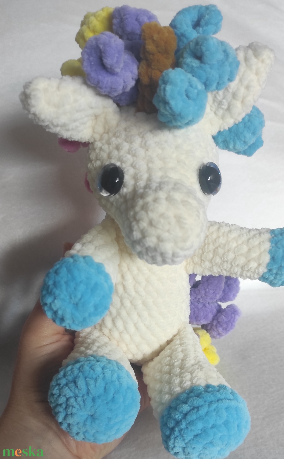 Vattacukor Unikornis  Horgolt amigurumi - játék & sport - plüssállat & játékfigura - unikornis - Meska.hu