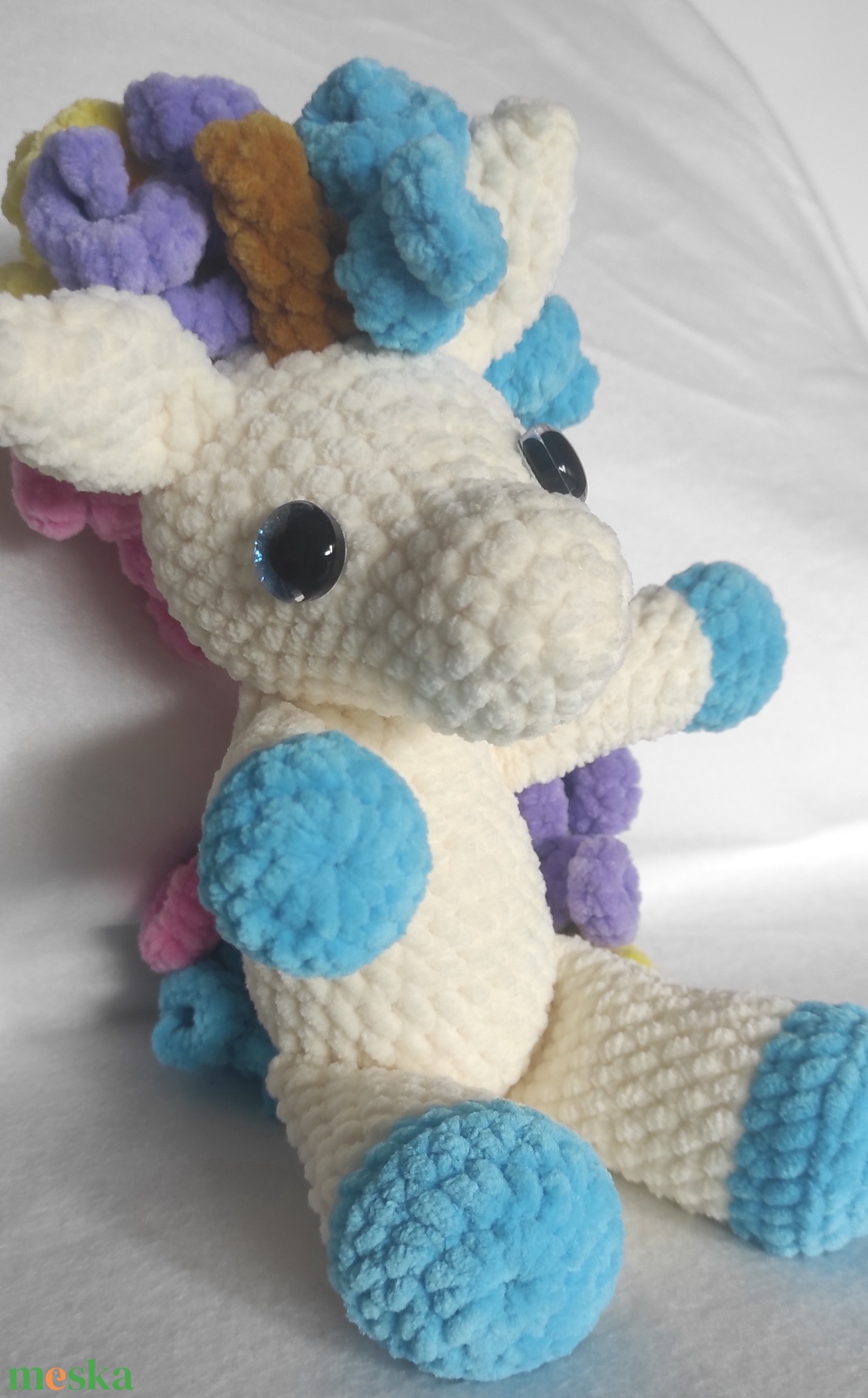 Vattacukor Unikornis  Horgolt amigurumi - játék & sport - plüssállat & játékfigura - unikornis - Meska.hu