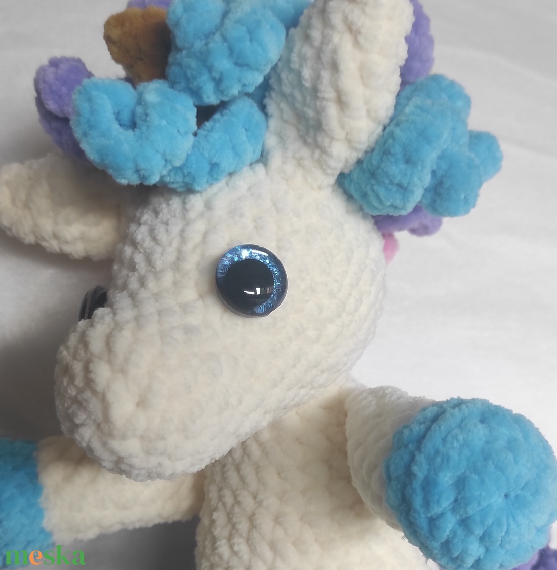 Vattacukor Unikornis  Horgolt amigurumi - játék & sport - plüssállat & játékfigura - unikornis - Meska.hu