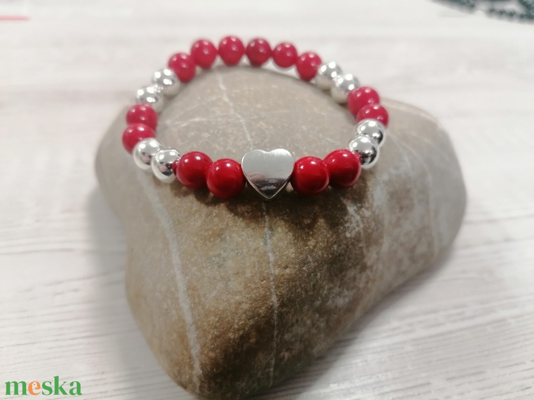 Valentin-napi Női Ásványkarkötő - ékszer - karkötő - gyöngyös karkötő - Meska.hu
