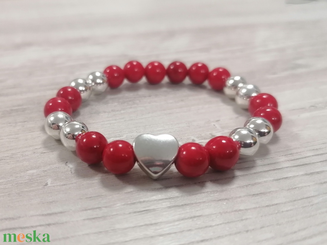 Valentin-napi Női Ásványkarkötő - ékszer - karkötő - gyöngyös karkötő - Meska.hu