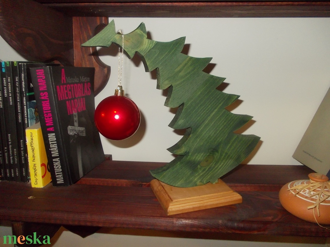 Asztali fenyő - karácsony - karácsonyi lakásdekoráció - karácsonyfadíszek - Meska.hu