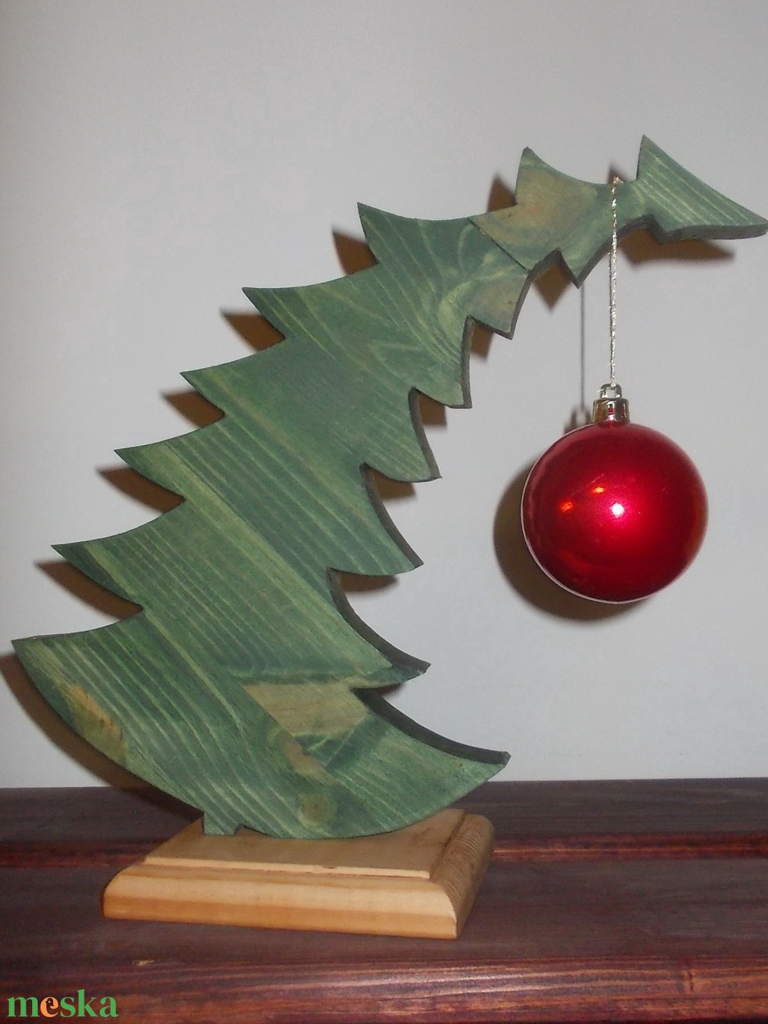 Asztali fenyő - karácsony - karácsonyi lakásdekoráció - karácsonyfadíszek - Meska.hu