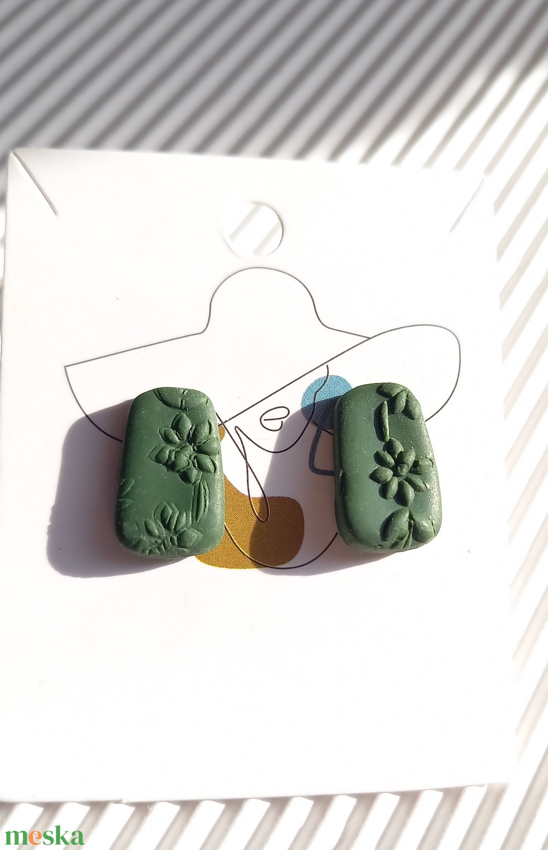 Gyurma bedugós fülbevaló több féle színben és motívumban - ékszer - fülbevaló - pötty fülbevaló - Meska.hu