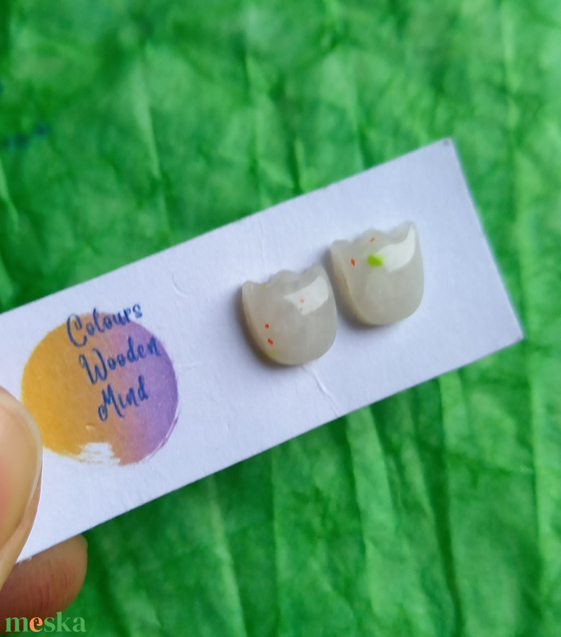 Mini tulipán gyurma fülbevaló - ékszer - fülbevaló - pötty fülbevaló - Meska.hu Mini tulipán gyurma fülbevaló - ékszer - fülbevaló - pötty fülbevaló - Meska.hu