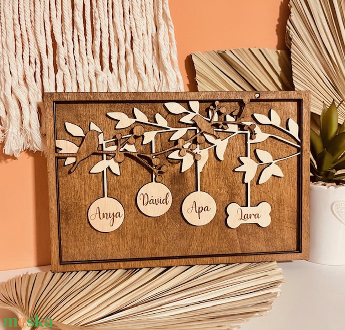 Családfa kicsit másképp - otthon & életmód - dekoráció - kép & falikép - táblakép - Meska.hu