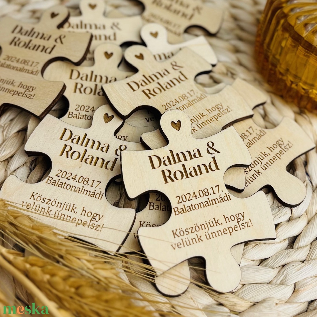 Esküvői köszönőajándék - Puzzle - esküvő - emlék & ajándék - köszönőajándék - Meska.hu Esküvői köszönőajándék - Puzzle - esküvő - emlék & ajándék - köszönőajándék - Meska.hu