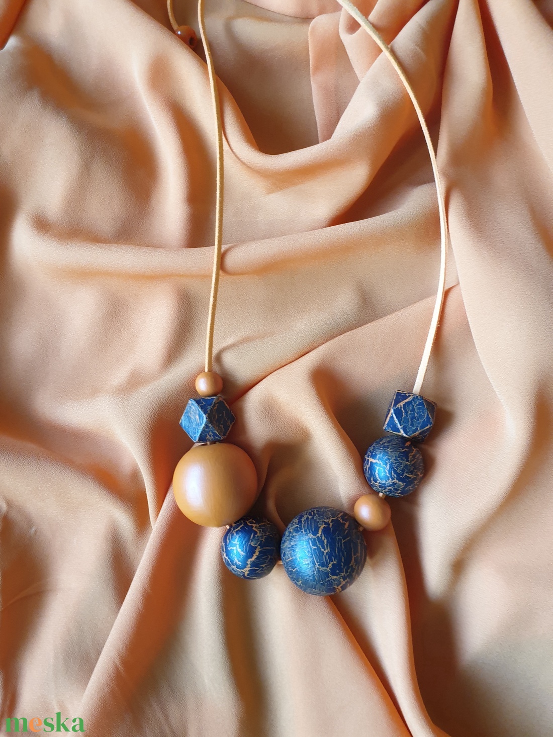 VULKÁN fa design nyaklánc - ékszer - nyaklánc - statement nyaklánc - Meska.hu