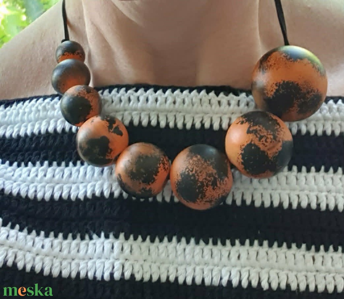 Fa statement nyaklánc - ékszer - nyaklánc - statement nyaklánc - Meska.hu